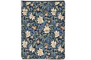 NGZS Botanical Book Sleeve, Classic Flower Book Covers for Paperbacks, Floral Book Pouch Book Protector, Book Lovers Gifts for Women Girls Grandma, Book Accessories Book Club Gifts Christmas Birthday Gifts