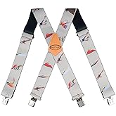 MELOTOUGH Men's Suspenders w/Clip Heavy Duty suspenders for men Big and Tall Work suspenders for Jeans