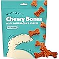 Wiggles and Wags Soft Chews Bacon & Cheese Recipe Bone-Shaped Treats