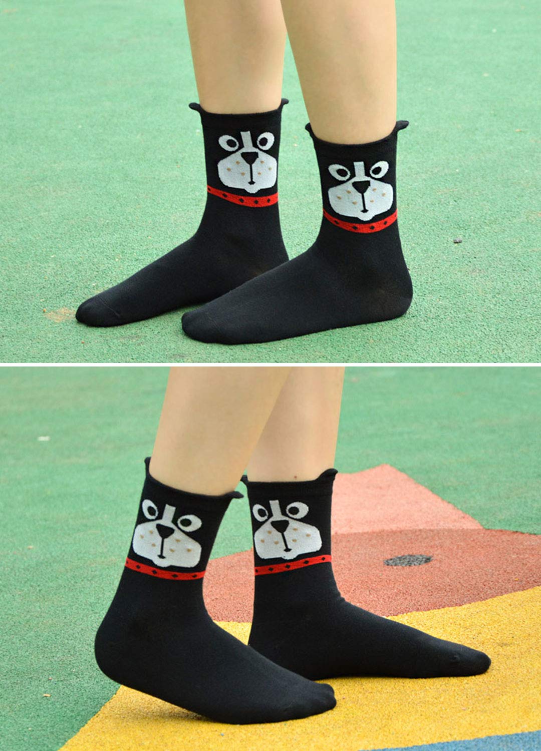 Womens Girls Animal Socks Cute Cartoon Socks Casual Cotton Novelty Crew Socks Gift Socks