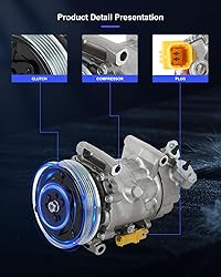 ECCPP A/C Compressor with Clutch 2007-2016 Fit for
