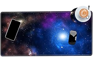 BBSUJANE Galaxy Mouse Pad XXL Large Space Mousepad 24x12 Desk Mat Gaming Desk Pad Long Big Computer Mat Extended Mouse Mat for Wireless Mouse Non Slip Work Laptop
