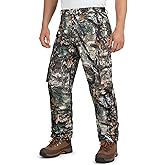 VicBre Men's Camo Hunting Pants, Outdoor Warm Trousers for Winter Hiking Gear (S-4XL)