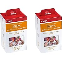 Canon Color Ink/Paper Set, Compatible with SELPHY CP910/CP820/CP1200, RP-108 (Pack of 2)