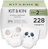Kit & Kin Premium Baby Nappies Size 2 4-8 kg Pack of 228