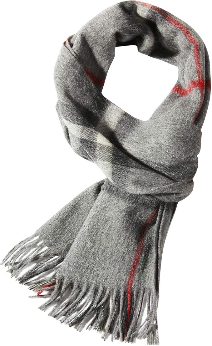 Amazon 100 ウール メンズ防寒マフラー 全15パターン スーツに合う