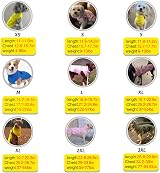 MAMORE Adjustable Waterproof Dog Raincoat Reflective Strip Small Gold Cherry view 6