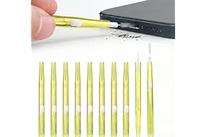 RivGld 10Pcs Phone Cleaning Brushes Kit,Double-Sided Bristles & Hook Mini Brush for Anti-Clogging Charging Port, USB C Cleane