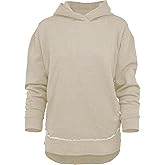 Royce Brand Clairmont Fleece: Hooded Hi-Lo Pocketed Pullover Sweatshirt, Sand, 2X