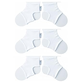 Sock Ons * * 3 Stück * * Drei Sock Ons Baby Socke Hüter, weiß