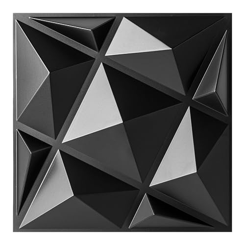 Art3dwallpanels PVC 3D Wall Panel Diamond for Interior Wall Décor, Wall ...