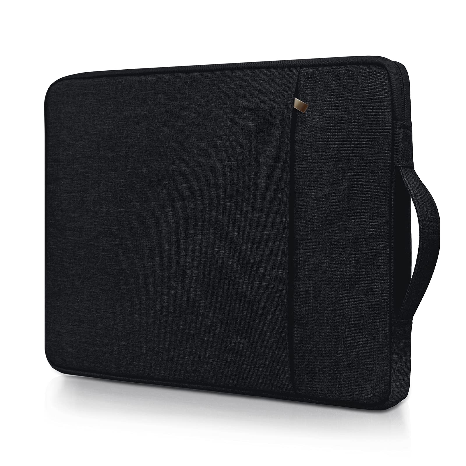 RAINYEAR 13.3 Inch Laptop Sleeve for MacBook Air 13" M4 M3 M2 M1 A3240 A3113 A2681 A2338 A2337, 13.3 & 14 Inch Macbook Pro, Chromebook Notebook Briefcase Carrying Case with Handle Front Pocket, Black