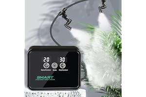 YCXYDR Reptile Humidifiers Smart Misting System, Reptile Mister Automatic with Timer, Terrariums Humidifier with 360°Adjustable Misting Nozzles, Spray Kit for Rainforest Plants Amphibian