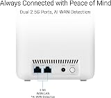 ASUS ZenWiFi BD4 Dual Band WiFi 7 Mesh 3600 Mbps 2 Pack 2.5G Ports view 5