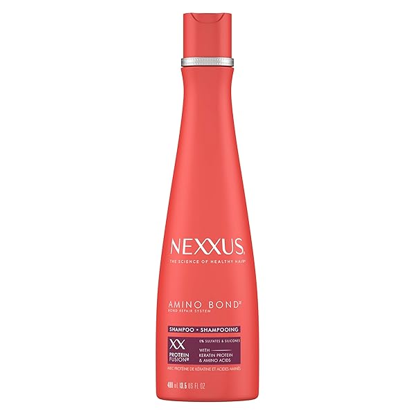 NEXXUS SHAMPOO AMINO BOND FOR ALL TYPES OF DAMAGED HAIR WITH AMINO ACIDS & KERATIN PROTEIN 13.5 OZ