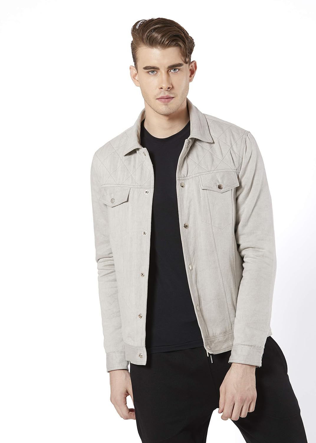 gray denim jacket mens