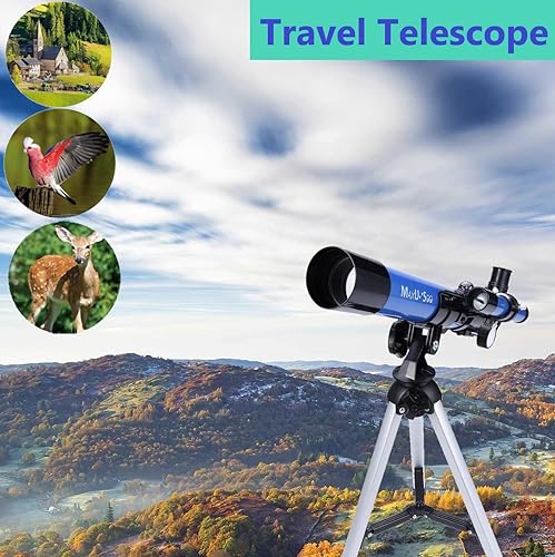 MaxUSee Kids Telescope 400x40mm with Tripod Finder Scope