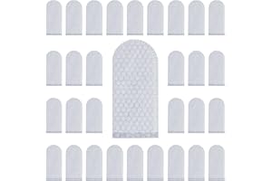ABVSDU 100 PCS Cotton Finger Cots, Finger Covers Protection for Finger Tips, Breathable, Sweat Resistant, and Wear-Resistant, Perfect for Work, Nails Cleaning, and Injured Fingers (White)