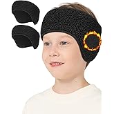 Lauzq Ear Warmers for Kids - Thermal Ear Muffs Winter Headbands for Boys Girls in Cold Weather for Running Cycling Ski