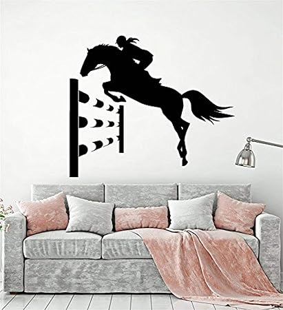 Amazon Com Animal Wall Vinyl Art Decals Horse Sport Ride
