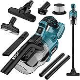 Cordless Vacuum for Makita 18V Battery, 5 in 1 Handheld Electric Vacuum Cleaner with 500W Powerful Motor, 46 CFM Portable Hand Vacuum with Filtration HEPA for Floor, Carpet, Car (Battery Not Included)