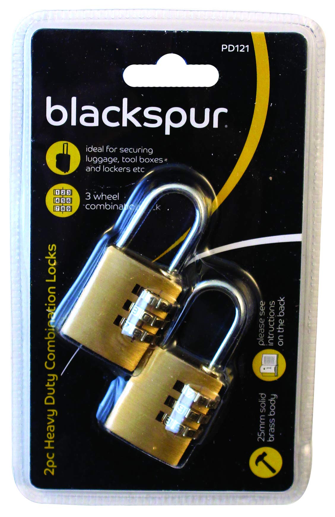 Blackspur BB-PD121 Heavy Duty Combination Lock Set
