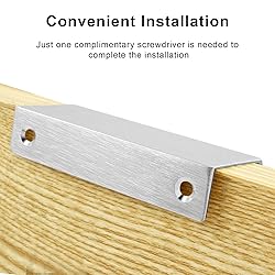 Cionyce 6 Pack Hidden Cabinet Pulls 3.15"/80mm