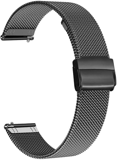 WATORY Pulsera compatible con Amazfit Bip, Quick Release Mesh de acero inoxidable, correa de metal de repuesto para Xiaomi Huami Amazfit Bip, Amazfit ...