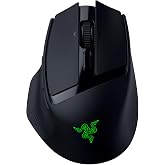Razer Basilisk Mobile Portable Ergonomic Wireless Gaming Mouse, Black | 10 Programmable Controls, Razer HyperScroll, Optical Switches Gen-3, Long Battery Life, AI Prompt, 2.4 GHz, Bluetooth, USB C