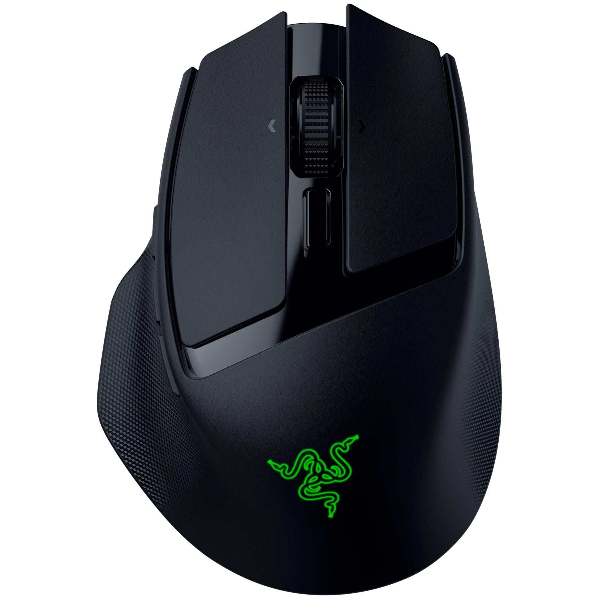Razer Basilisk Mobile - Kleine ergonomische kabellose Gaming-Maus - AI Prompt Master - Focus X 18K Sensor (Tri-Mode-Konnektivität, bis zu 105 Stunden, Mausschalter Gen-3) Schwarz