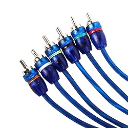 Skar Audio 17-Foot 6-Channel Twisted Pair RCA