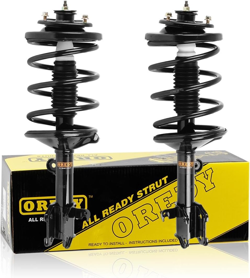 OREDY Front Complete Struts with Coil Spring Assembly Kit Replacement for 1999-2004 Odyssey - 171598 171597 11661 11662