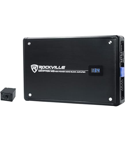Sound Storm EVO4000.1 4000W Monoblock Car Amplifier - Class D Amp With Low Pass Crossover