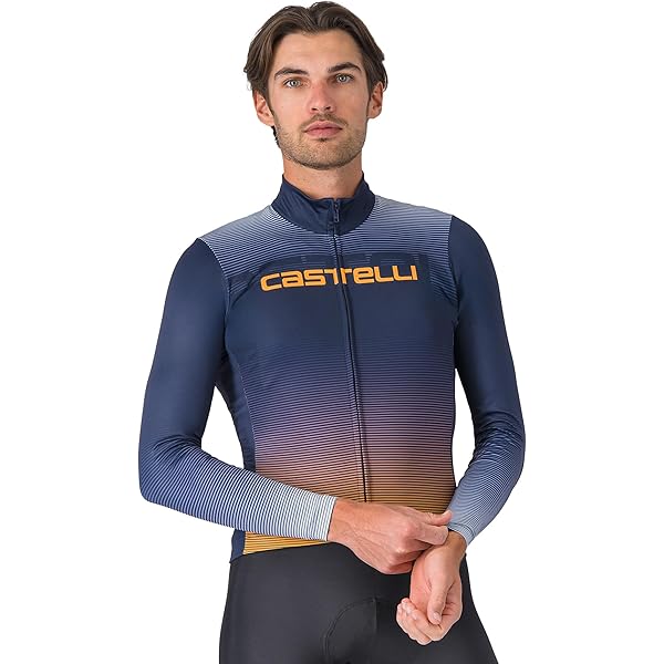 Amazon.com: CASTELLI Lineare Long-Sleeve Jersey - Men's, Deep