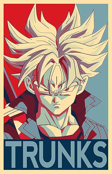 Amazon インテリアポスター プリント トランクスドラゴンボールイラスト 3超サイヤ人 アートキャンバス絵画 インテリアパネル インテリア絵画 新築飾り 贈り物 サイズ 40x50cm アートフレーム ポスター オンライン通販