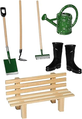 Alles Meine De Gmbh Gartenbank Bank Aus Holz Miniatur Fur Puppenstube Massstab 1 12 Gartenmobel Deko Garten Puppenhaus Puppenhausmobel Amazon De Spielzeug