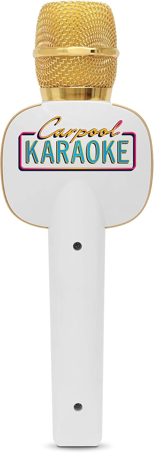 Singing Machine CPK545, Official Carpool Karaoke, The Mic, Bluetooth Microphone for Cars, White: Musical Instruments