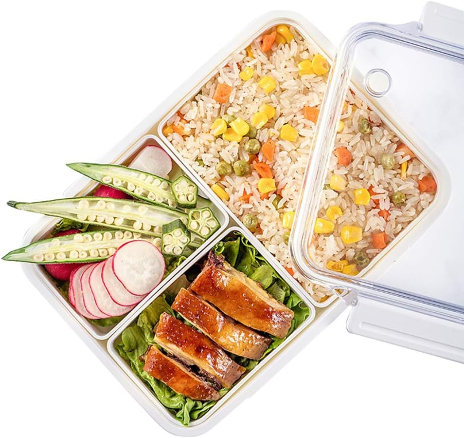 Amazon 分けられたお弁当箱お弁当箱 電子レンジサラダ減量食事フィットネス食事軽い食糧フルーツお弁当箱 弁当箱 オンライン通販