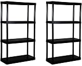 Gracious Living 4-Shelf Medium Duty Shelf Unit (Pack of 2)