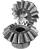Bevel gear made of die-cast zinc ZnAl4Cu1 module 1.0 16 teeth i=1:1 ====================================================== In catalog 40-1 there are mistakes at S, b, B and E. b=4.5mm, B=6mm, E=17.7mm, S=10.5mm ======================================================