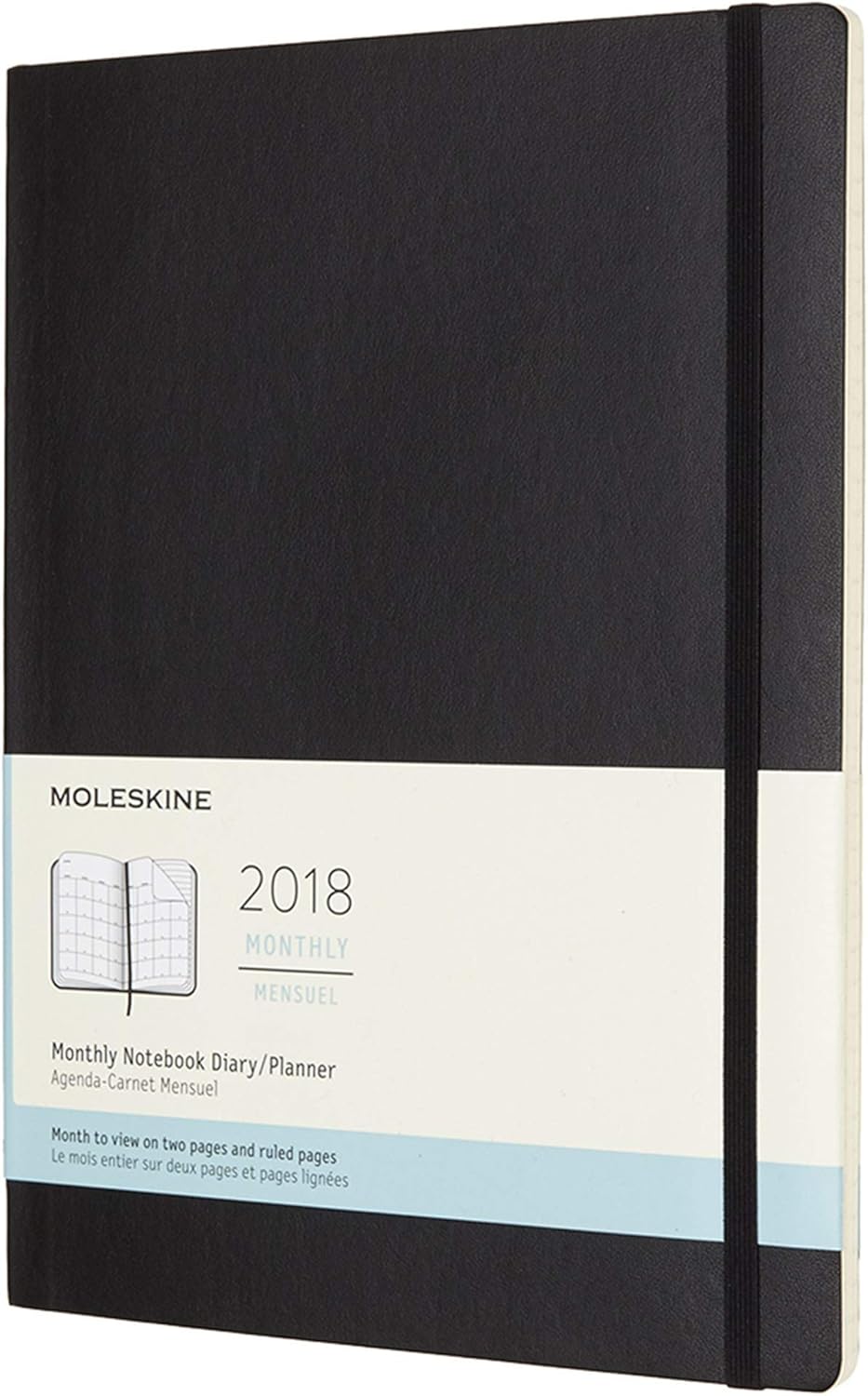 2018 Moleskine Extra Large Monthly Notebook Diary 12 Months Soft Moleskine Amazon.co.uk