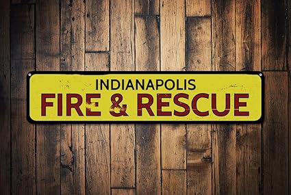 Amazon Com Yetta Quiller City Fire Rescue Sign Personalized