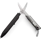 SOG Multitool Tactical Pen - Baton Q1 TSA Approved Travel Accessories, Multitool Pen with Travel Scissors, EDC Gear…