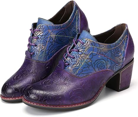 mid heel leather boots