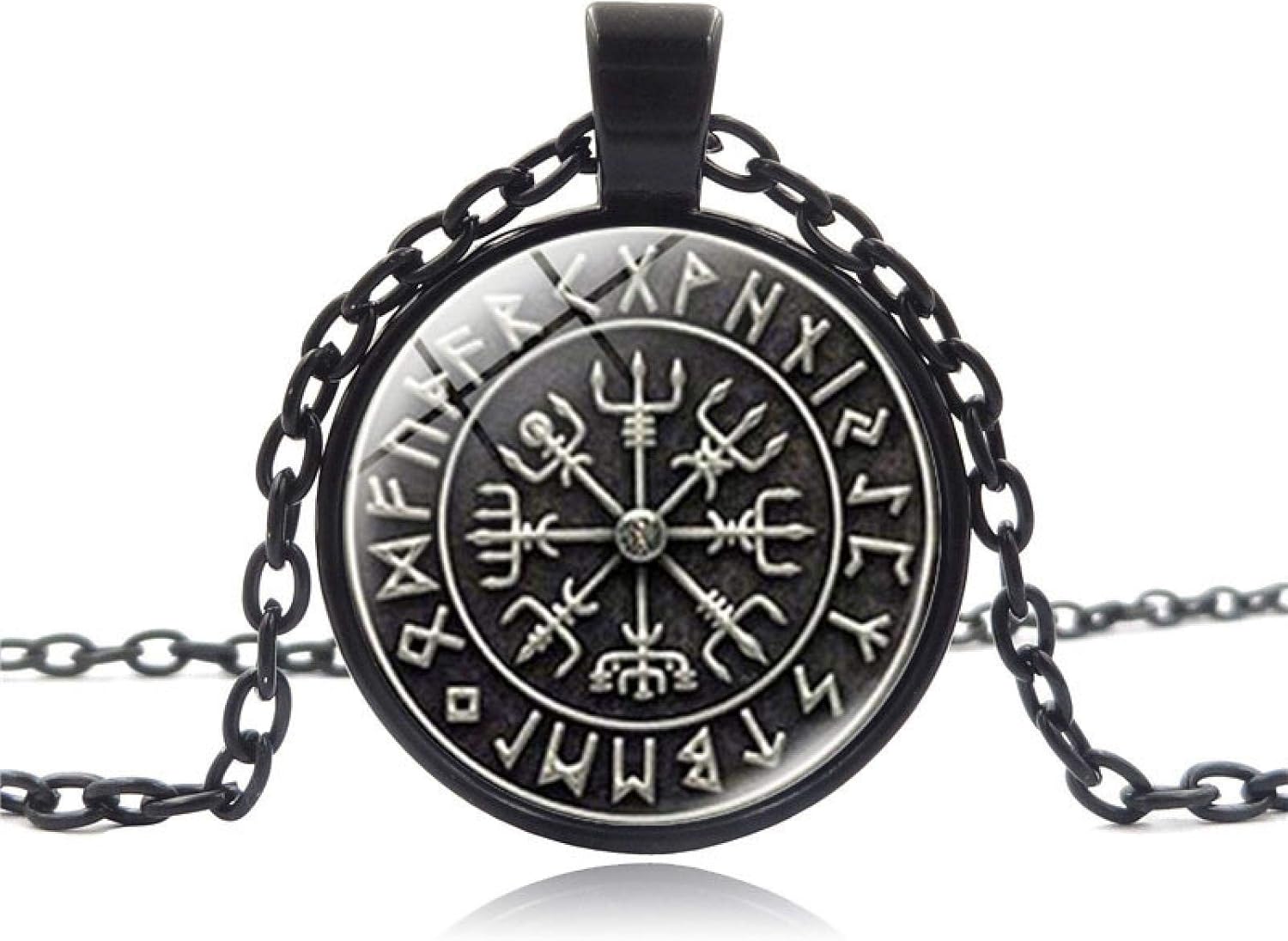 WYFLL Viking Viking Odin Logo Time Gem Men's Necklace European and