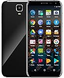 Unlocked 3G Smartphone,Padcod D24 5.5 Inch IPS Display Curved Glass Android 7.0, MTK6580 Quad-Core 1.3GHz Processor 16GB ROM Dual Sim Slot WiFi&Bluetooth 2G/3G Network Smart Android Phone (Black)