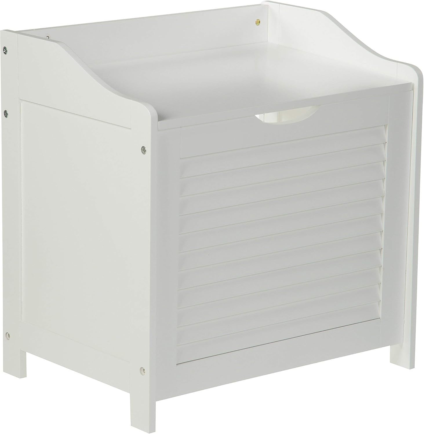 Premier Housewares Laundry Storage Cabinet, 53 x 51 x 36 cm - White, H53 x W51 x D36cm