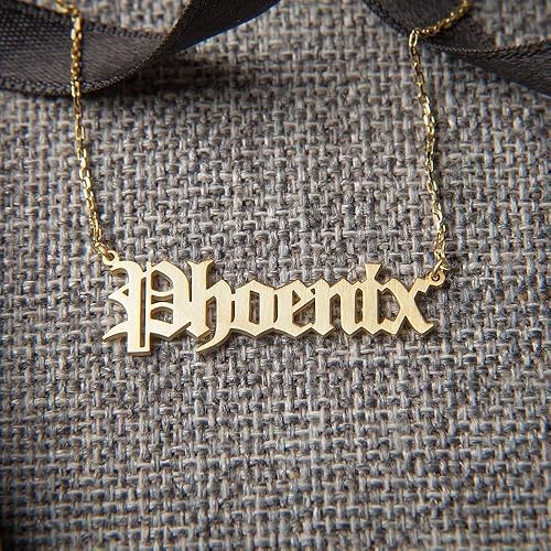 Amazon Com Hudoca Custom Name Necklace Personalized Gold Plated