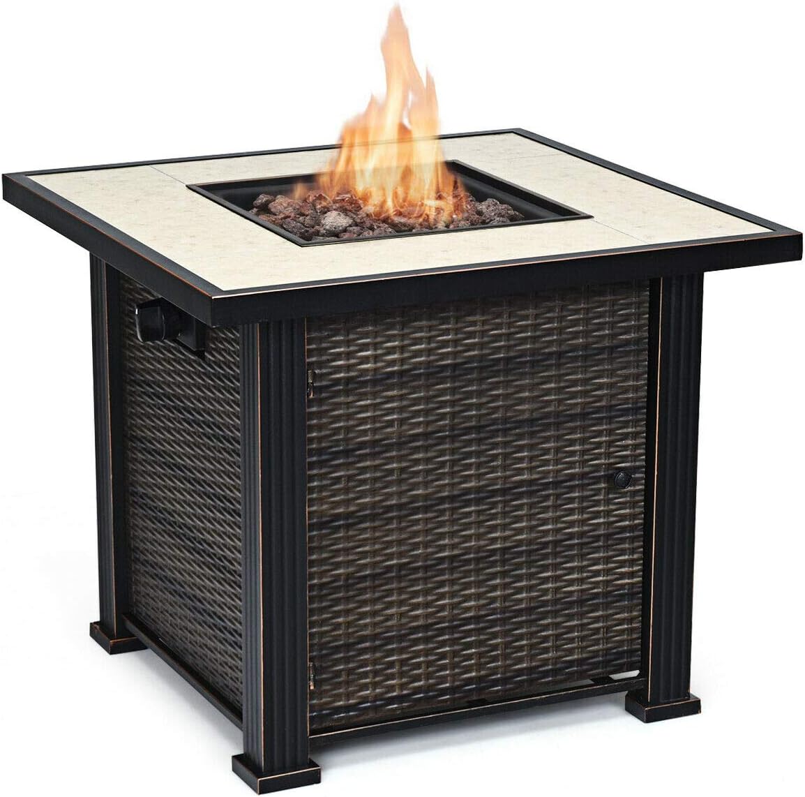 Best outdoor patio table fire decor