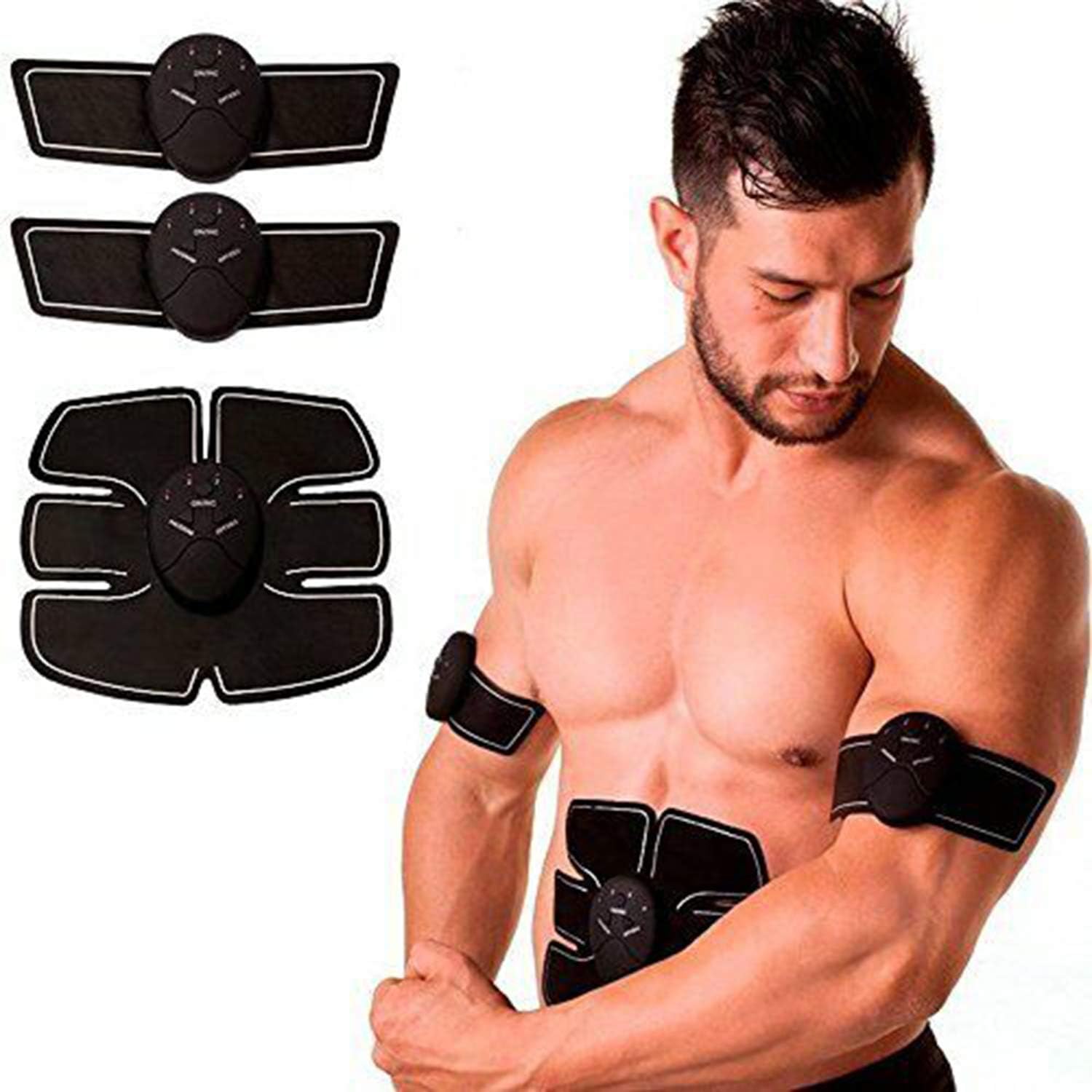 Janae Smart ABS 6-Pack Abdominal Stimulator Toner Belt Muscle Trainer Home Fitness for Men and Women